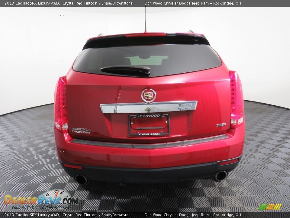 2013 Cadillac SRX Luxury AWD Crystal Red Tintcoat / Shale/Brownstone Photo #14