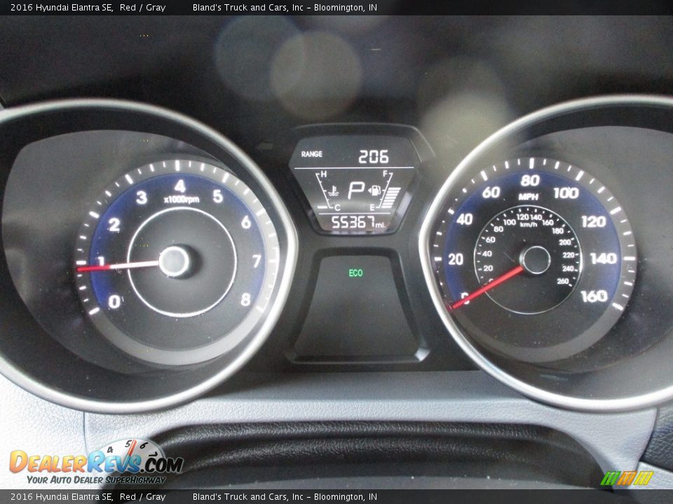 2016 Hyundai Elantra SE Red / Gray Photo #12