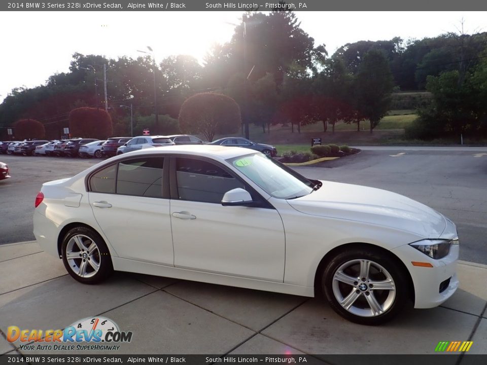 2014 BMW 3 Series 328i xDrive Sedan Alpine White / Black Photo #7