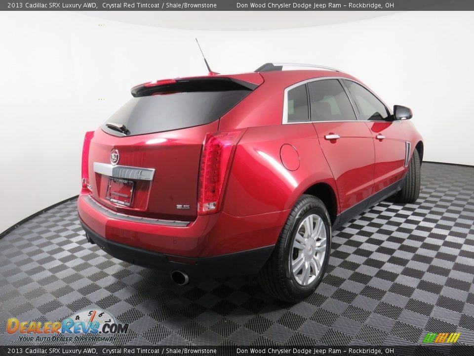 2013 Cadillac SRX Luxury AWD Crystal Red Tintcoat / Shale/Brownstone Photo #18