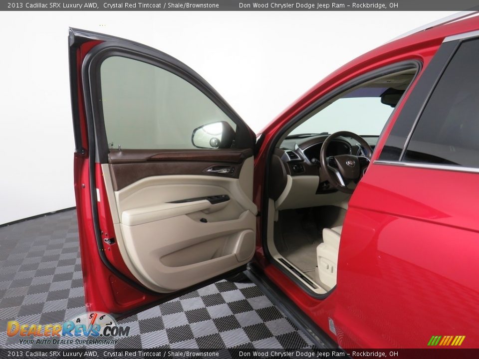 2013 Cadillac SRX Luxury AWD Crystal Red Tintcoat / Shale/Brownstone Photo #20