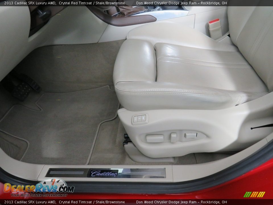 2013 Cadillac SRX Luxury AWD Crystal Red Tintcoat / Shale/Brownstone Photo #23