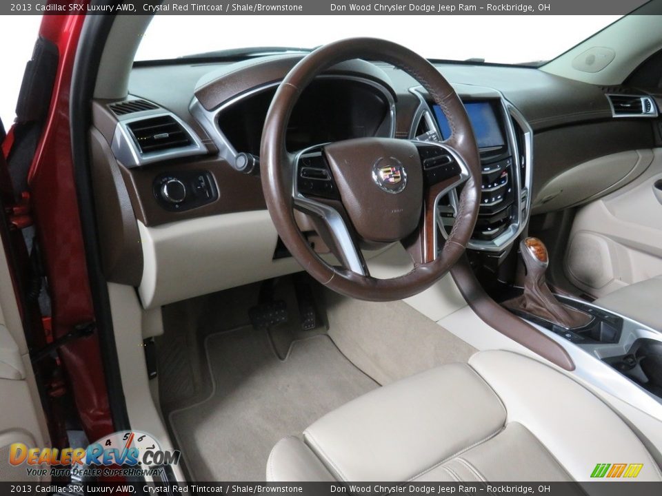 2013 Cadillac SRX Luxury AWD Crystal Red Tintcoat / Shale/Brownstone Photo #24