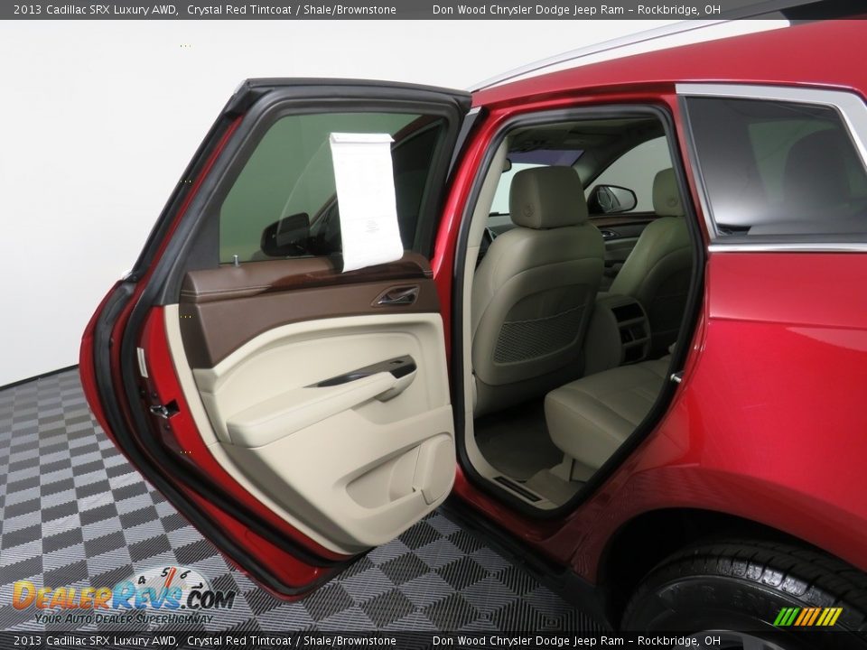 2013 Cadillac SRX Luxury AWD Crystal Red Tintcoat / Shale/Brownstone Photo #26