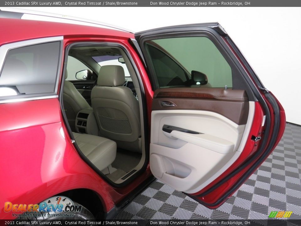 2013 Cadillac SRX Luxury AWD Crystal Red Tintcoat / Shale/Brownstone Photo #29