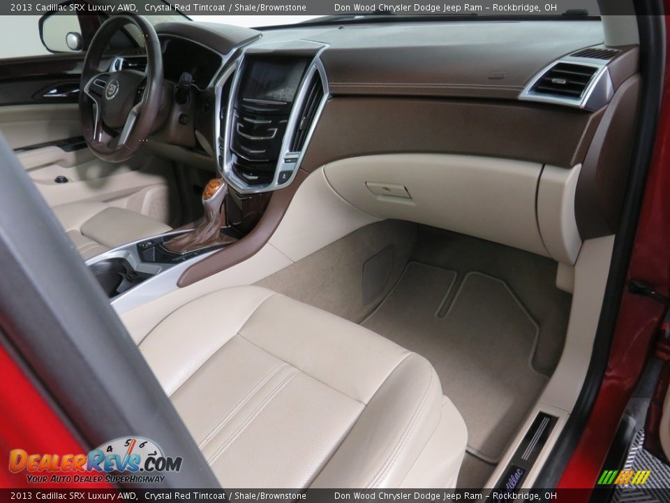 2013 Cadillac SRX Luxury AWD Crystal Red Tintcoat / Shale/Brownstone Photo #33