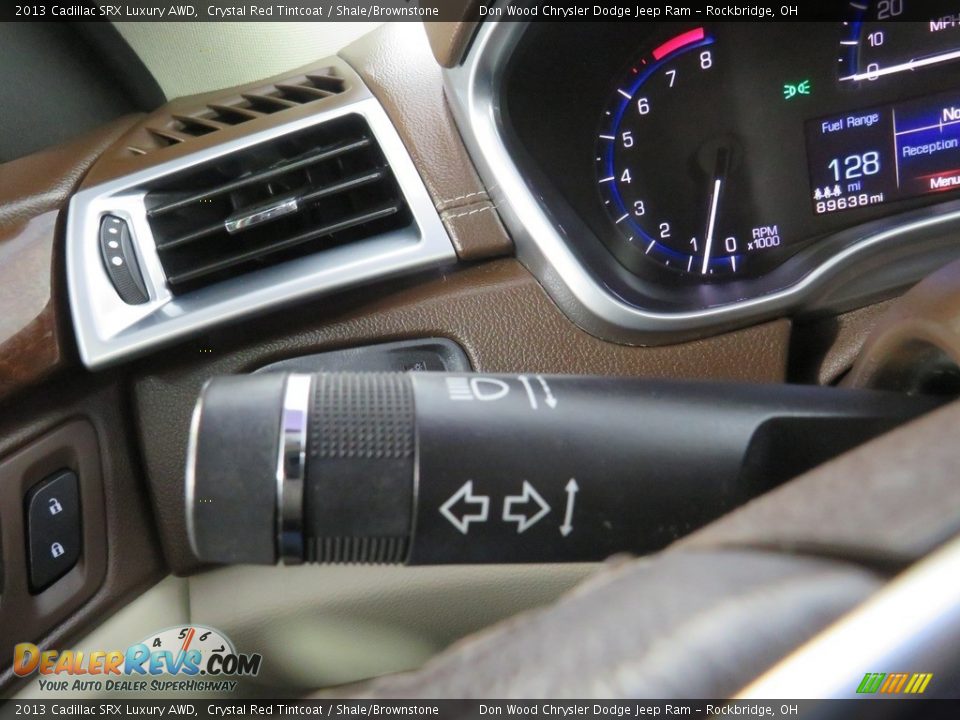 2013 Cadillac SRX Luxury AWD Crystal Red Tintcoat / Shale/Brownstone Photo #36