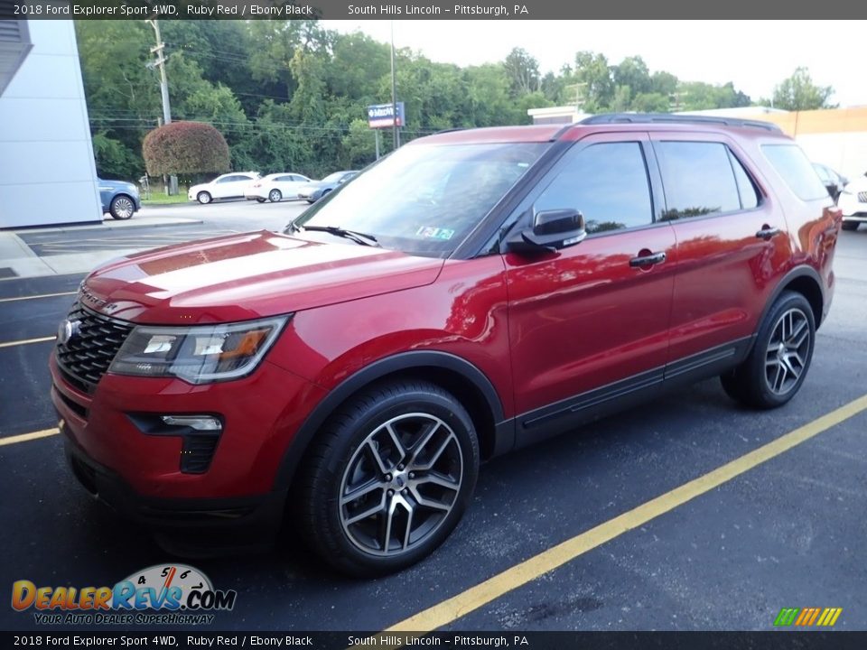2018 Ford Explorer Sport 4WD Ruby Red / Ebony Black Photo #1