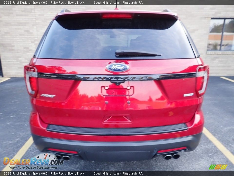 2018 Ford Explorer Sport 4WD Ruby Red / Ebony Black Photo #3