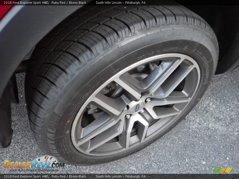 2018 Ford Explorer Sport 4WD Ruby Red / Ebony Black Photo #5