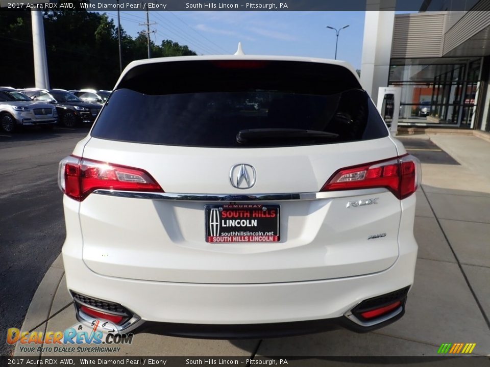 2017 Acura RDX AWD White Diamond Pearl / Ebony Photo #4