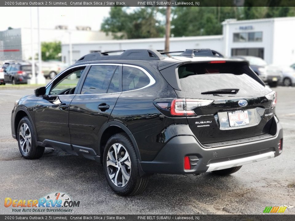 2020 Subaru Outback 2.5i Limited Crystal Black Silica / Slate Black Photo #6