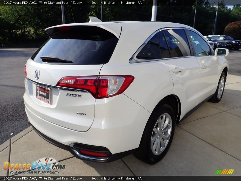 2017 Acura RDX AWD White Diamond Pearl / Ebony Photo #6
