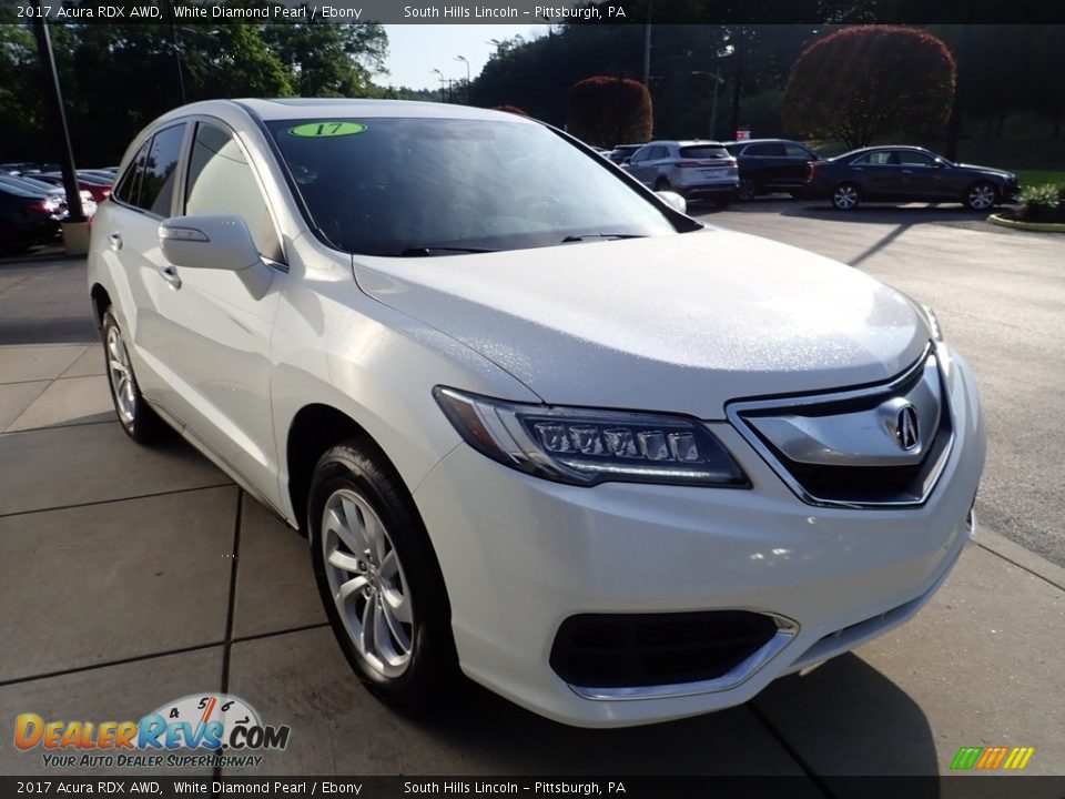 2017 Acura RDX AWD White Diamond Pearl / Ebony Photo #8