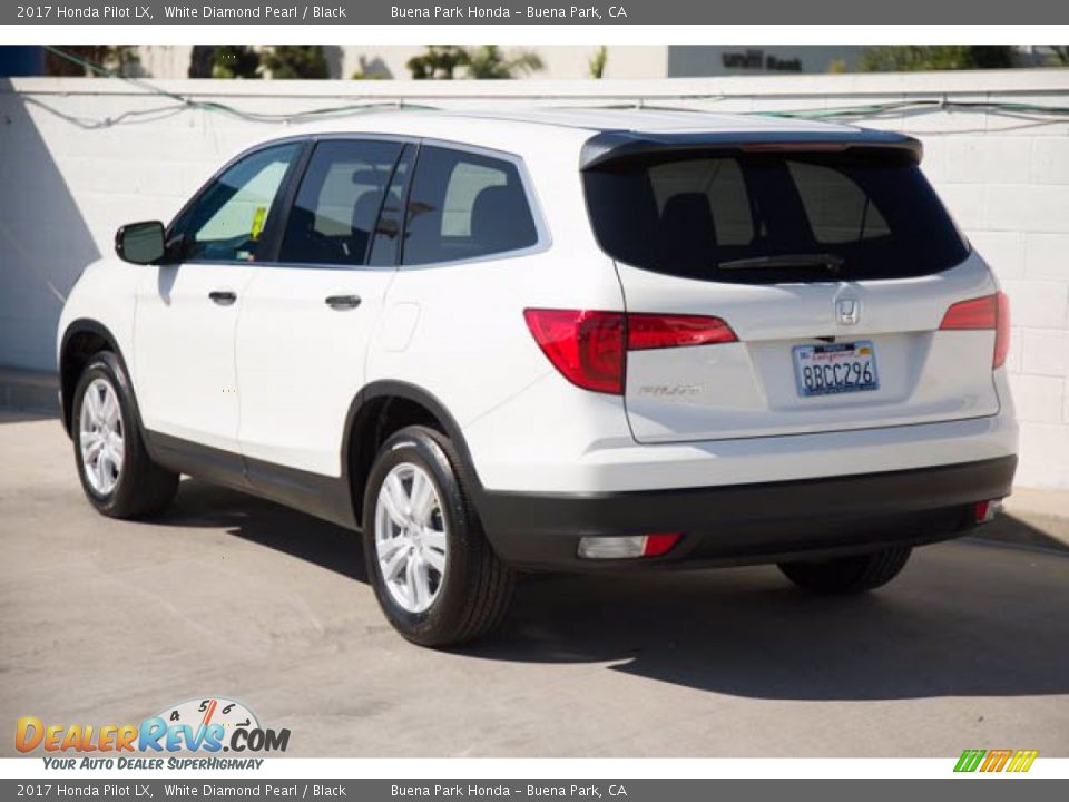 2017 Honda Pilot LX White Diamond Pearl / Black Photo #2