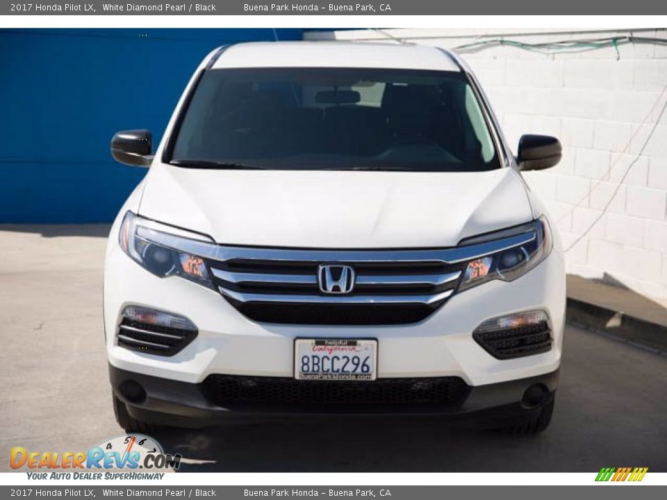 2017 Honda Pilot LX White Diamond Pearl / Black Photo #7