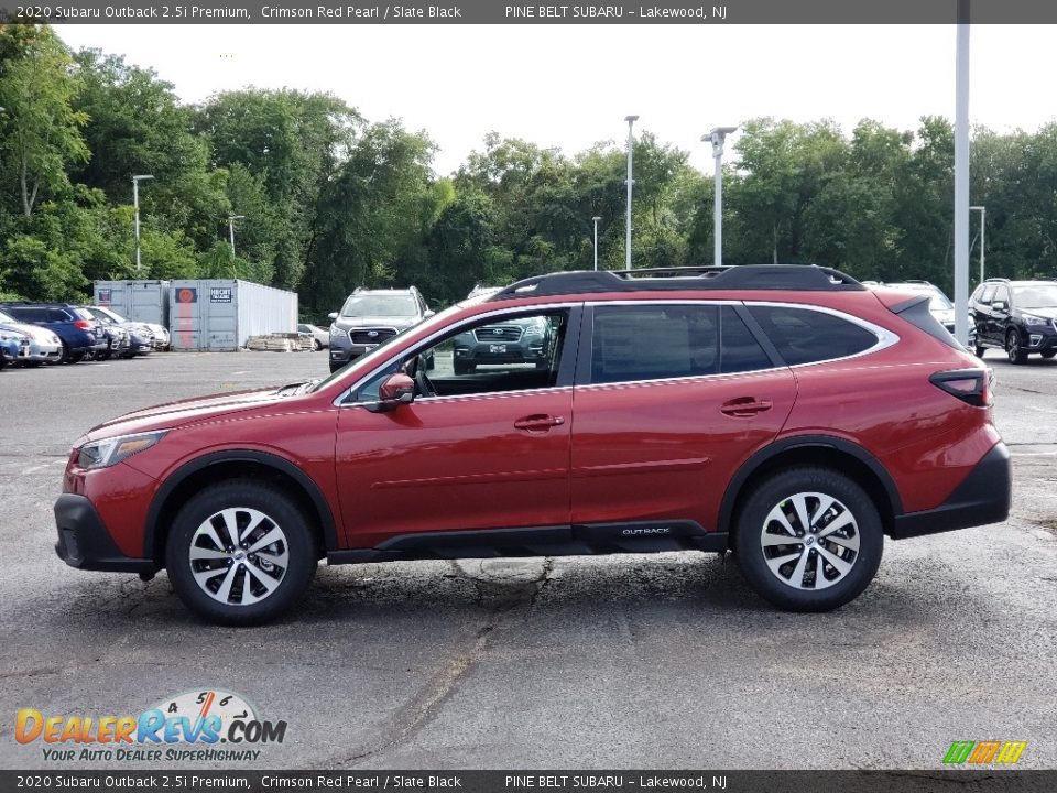 2020 Subaru Outback 2.5i Premium Crimson Red Pearl / Slate Black Photo #4