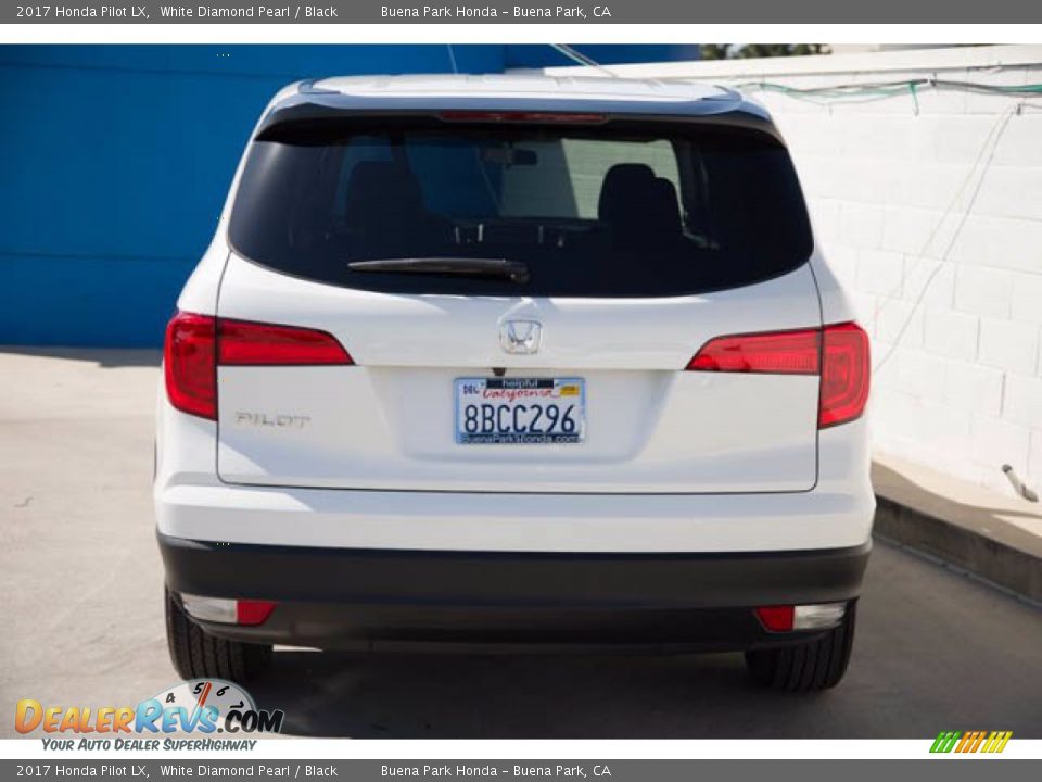 2017 Honda Pilot LX White Diamond Pearl / Black Photo #9