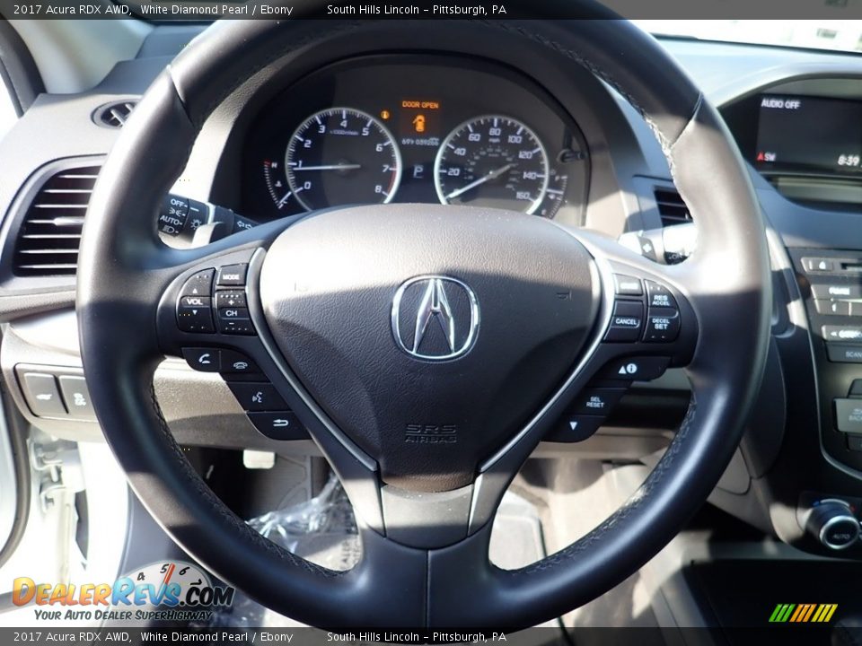 2017 Acura RDX AWD White Diamond Pearl / Ebony Photo #21