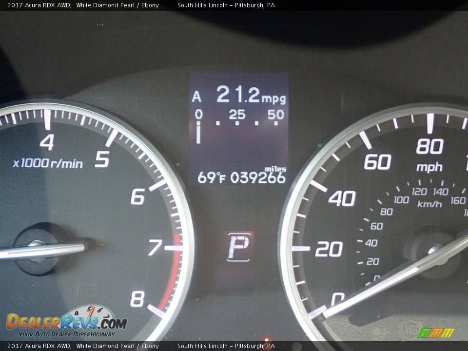 2017 Acura RDX AWD White Diamond Pearl / Ebony Photo #24