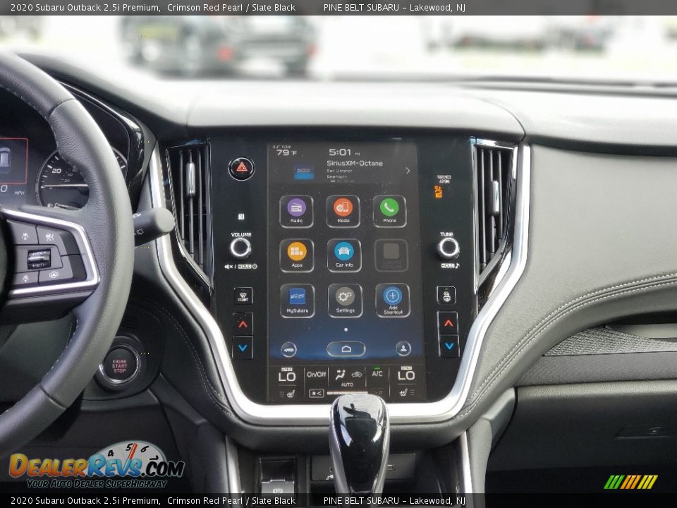 2020 Subaru Outback 2.5i Premium Crimson Red Pearl / Slate Black Photo #10