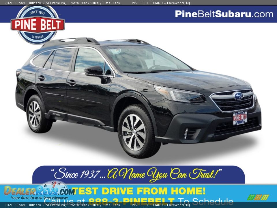 2020 Subaru Outback 2.5i Premium Crystal Black Silica / Slate Black Photo #1