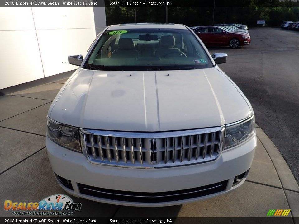 2008 Lincoln MKZ AWD Sedan White Suede / Sand Photo #8