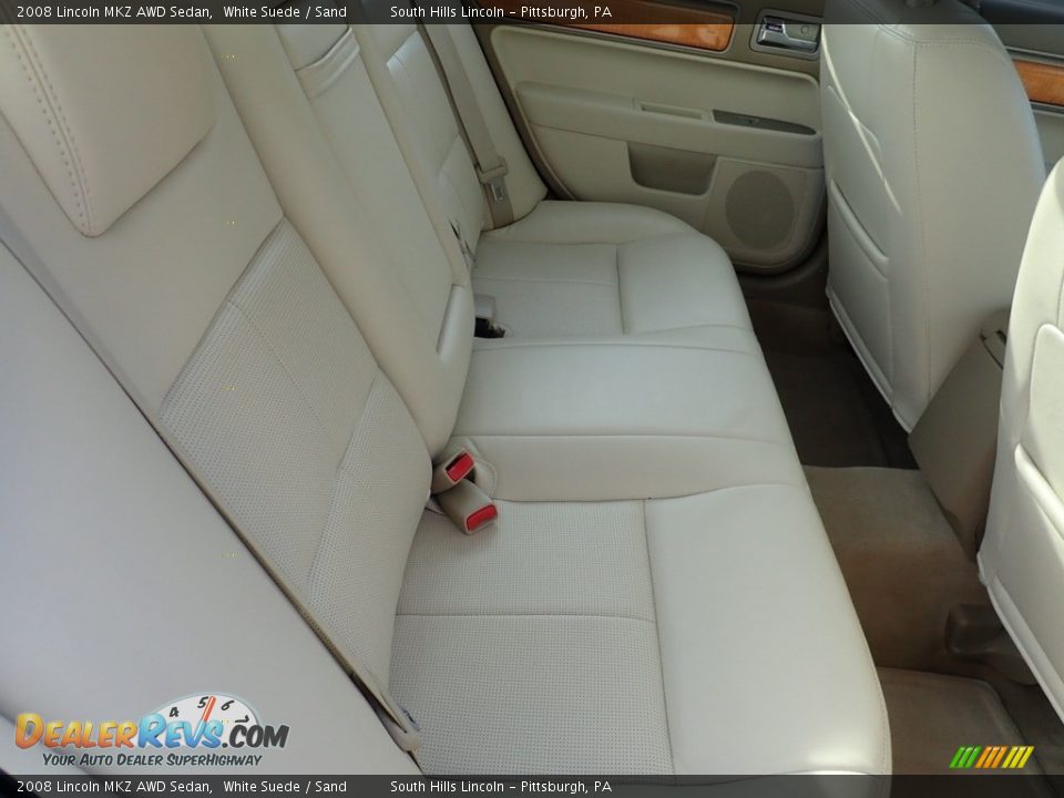 2008 Lincoln MKZ AWD Sedan White Suede / Sand Photo #14