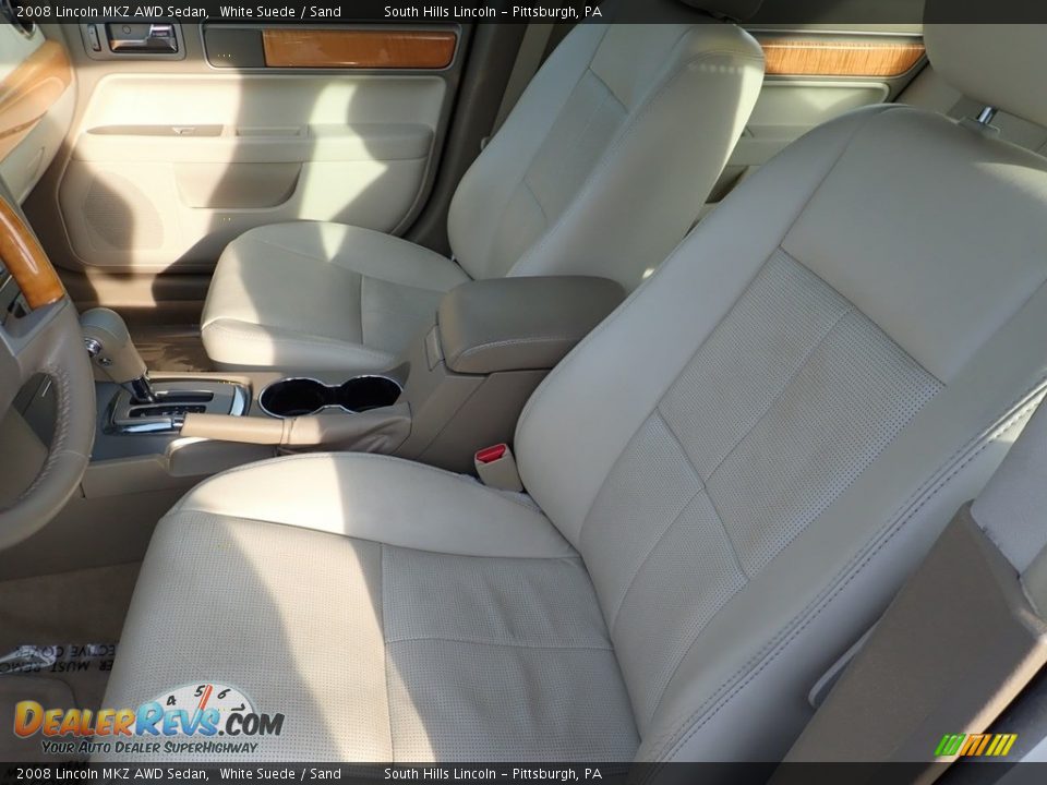 2008 Lincoln MKZ AWD Sedan White Suede / Sand Photo #15