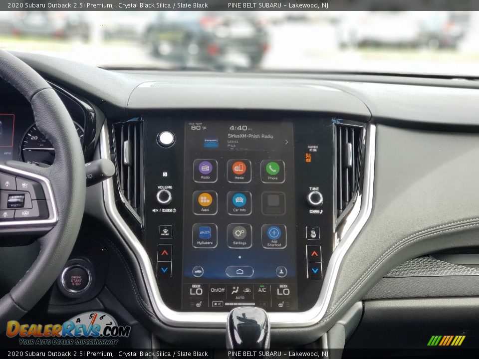 2020 Subaru Outback 2.5i Premium Crystal Black Silica / Slate Black Photo #10
