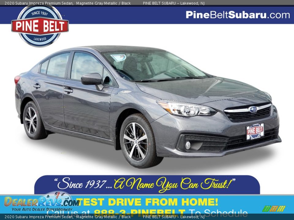 2020 Subaru Impreza Premium Sedan Magnetite Gray Metallic / Black Photo #1