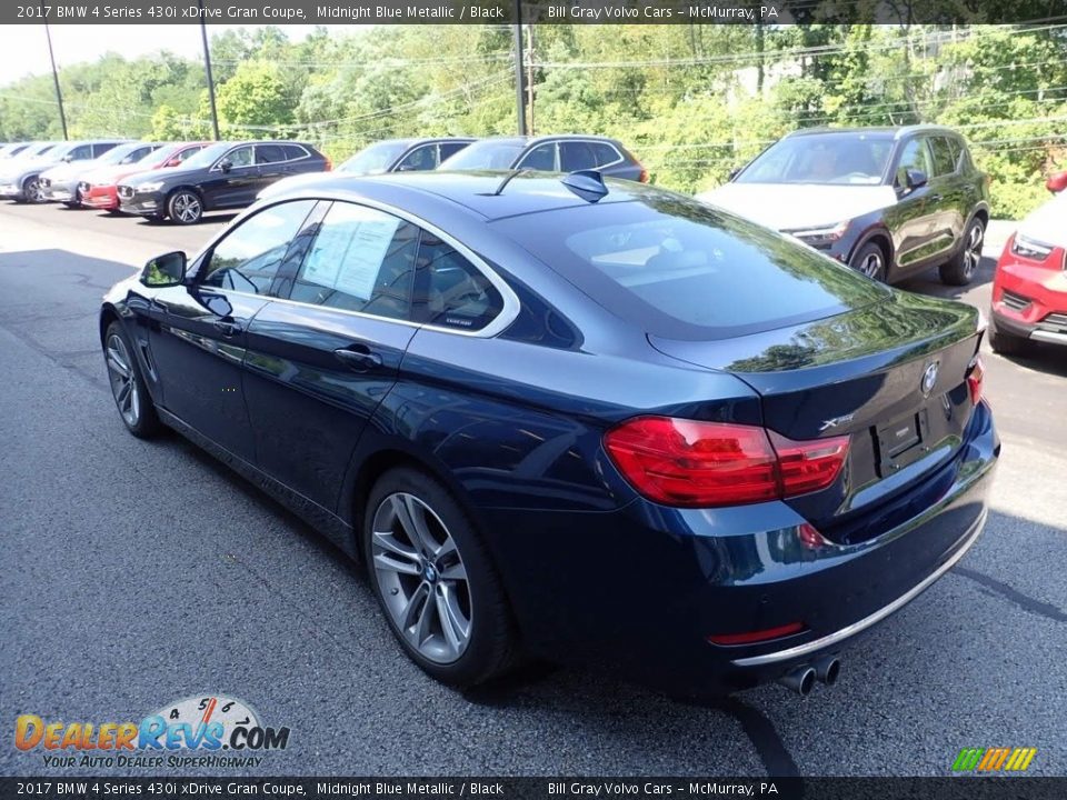 2017 BMW 4 Series 430i xDrive Gran Coupe Midnight Blue Metallic / Black Photo #6