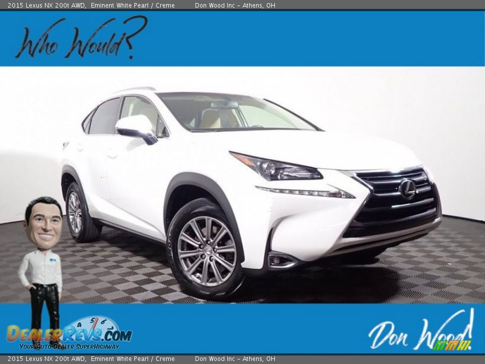 2015 Lexus NX 200t AWD Eminent White Pearl / Creme Photo #1