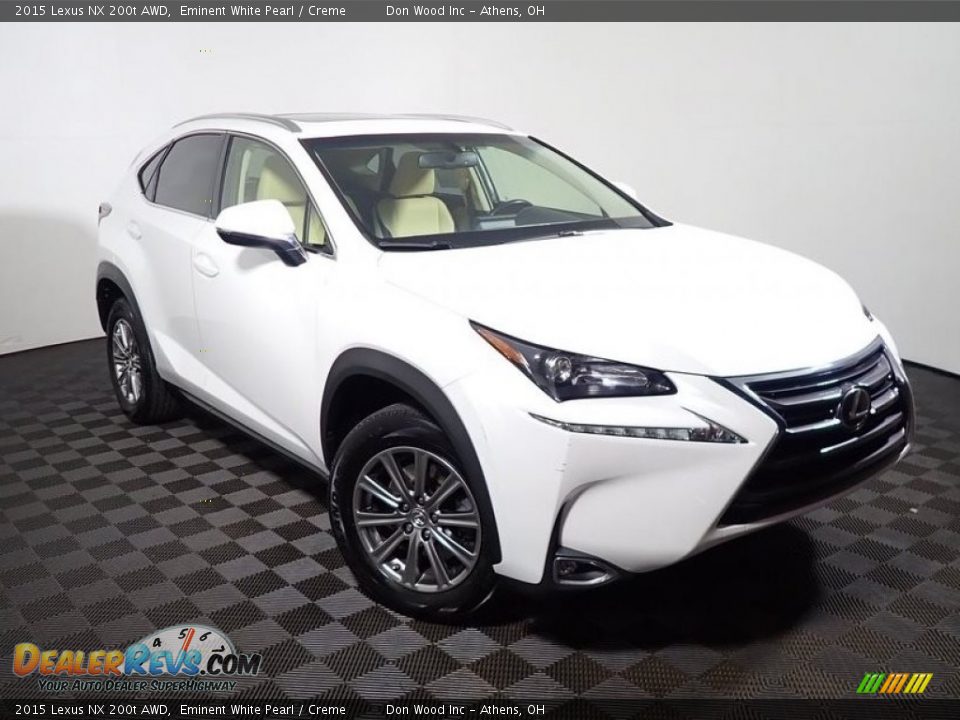 2015 Lexus NX 200t AWD Eminent White Pearl / Creme Photo #2