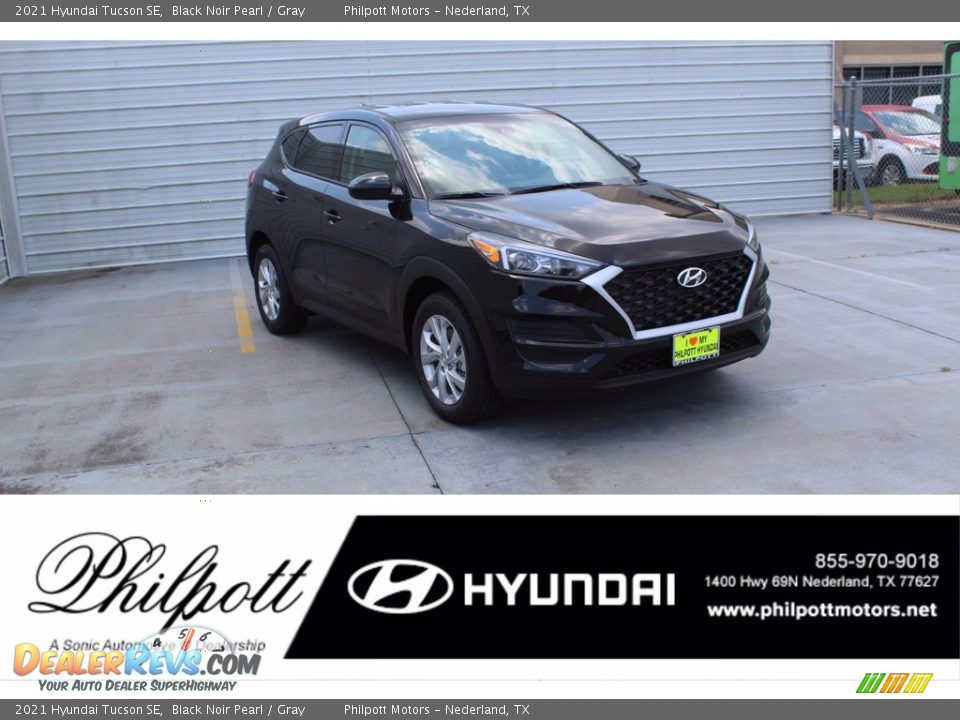 2021 Hyundai Tucson SE Black Noir Pearl / Gray Photo #1