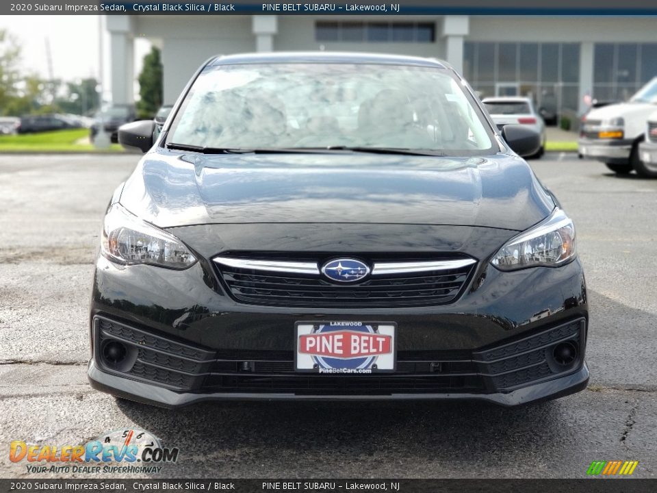 2020 Subaru Impreza Sedan Crystal Black Silica / Black Photo #3