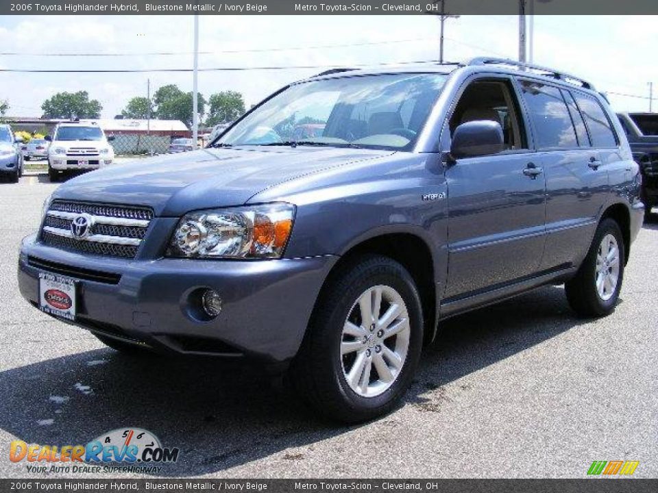 2006 Toyota Highlander Hybrid Bluestone Metallic / Ivory Beige Photo #7