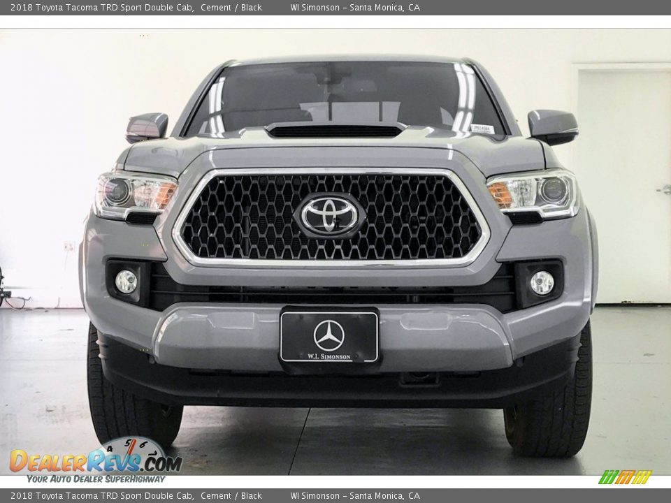 2018 Toyota Tacoma TRD Sport Double Cab Cement / Black Photo #2