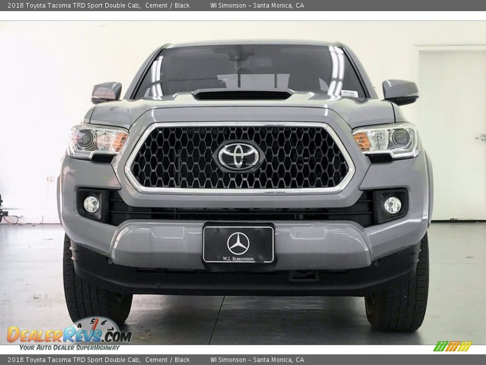 2018 Toyota Tacoma TRD Sport Double Cab Cement / Black Photo #2