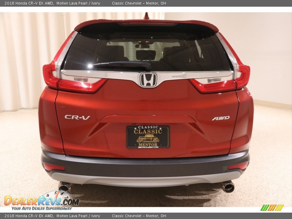 2018 Honda CR-V EX AWD Molten Lava Pearl / Ivory Photo #19