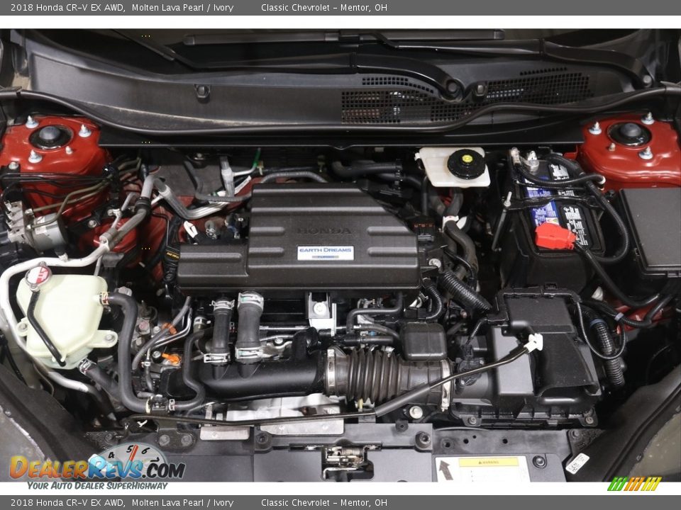 2018 Honda CR-V EX AWD Molten Lava Pearl / Ivory Photo #20