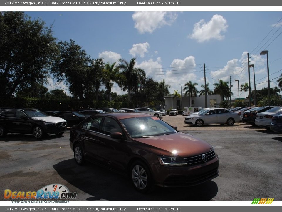 2017 Volkswagen Jetta S Dark Bronze Metallic / Black/Palladium Gray Photo #1
