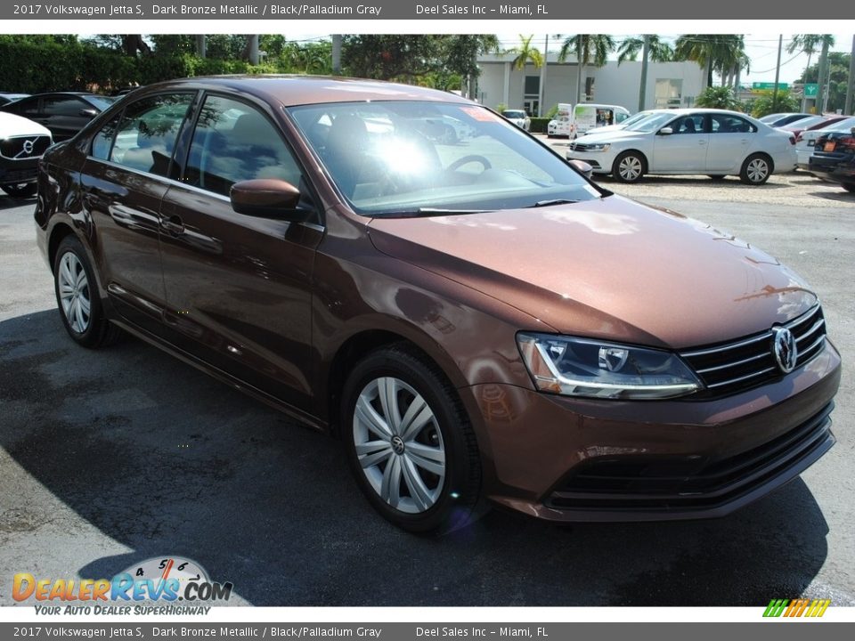 2017 Volkswagen Jetta S Dark Bronze Metallic / Black/Palladium Gray Photo #2
