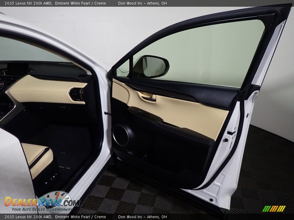 2015 Lexus NX 200t AWD Eminent White Pearl / Creme Photo #29