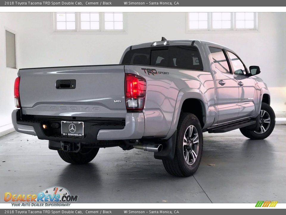 2018 Toyota Tacoma TRD Sport Double Cab Cement / Black Photo #16