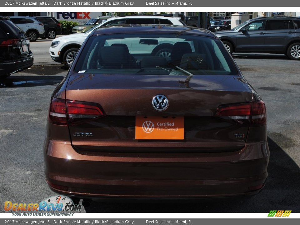 2017 Volkswagen Jetta S Dark Bronze Metallic / Black/Palladium Gray Photo #8