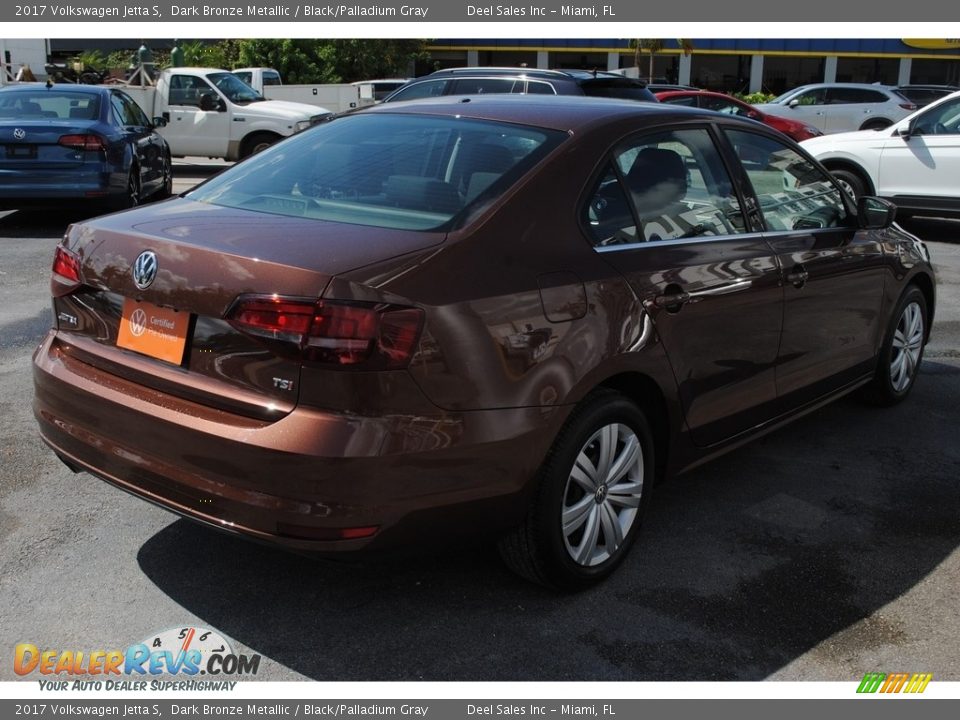 2017 Volkswagen Jetta S Dark Bronze Metallic / Black/Palladium Gray Photo #9