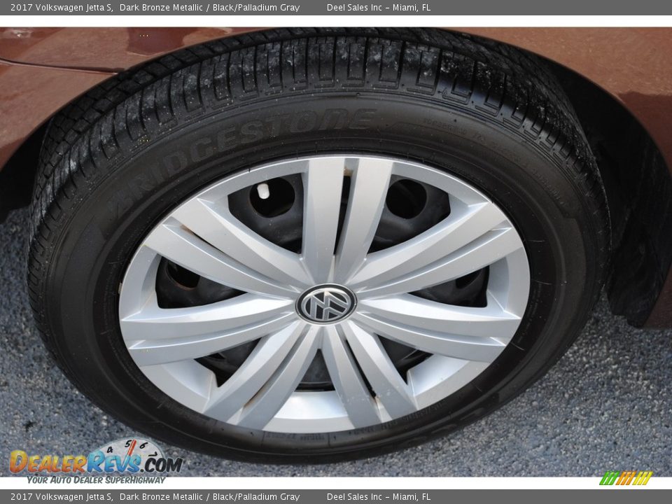 2017 Volkswagen Jetta S Dark Bronze Metallic / Black/Palladium Gray Photo #11