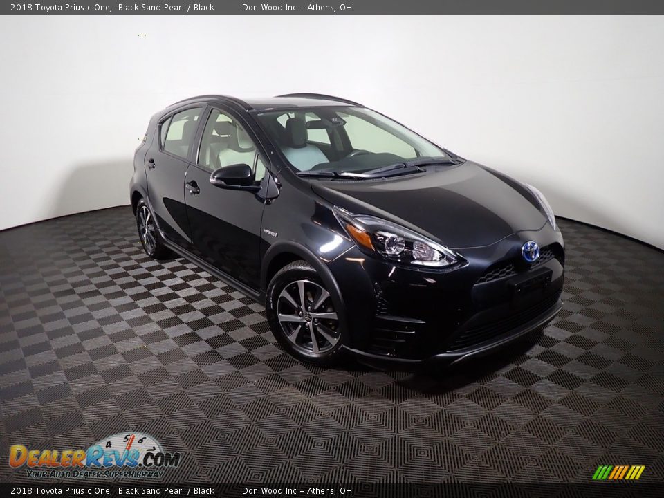 2018 Toyota Prius c One Black Sand Pearl / Black Photo #2