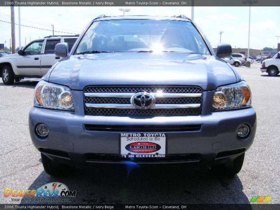 2006 Toyota Highlander Hybrid Bluestone Metallic / Ivory Beige Photo #8